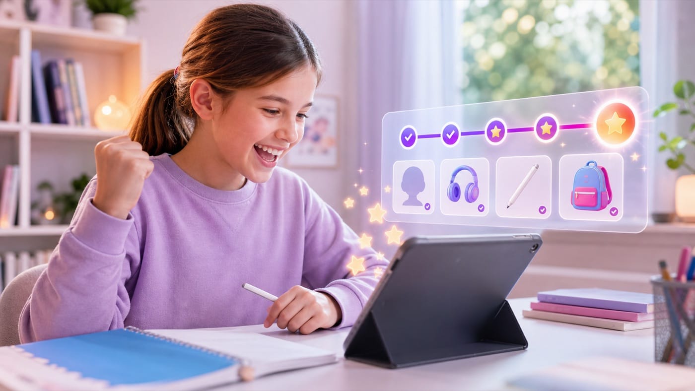 Learny Stars reward loop preview